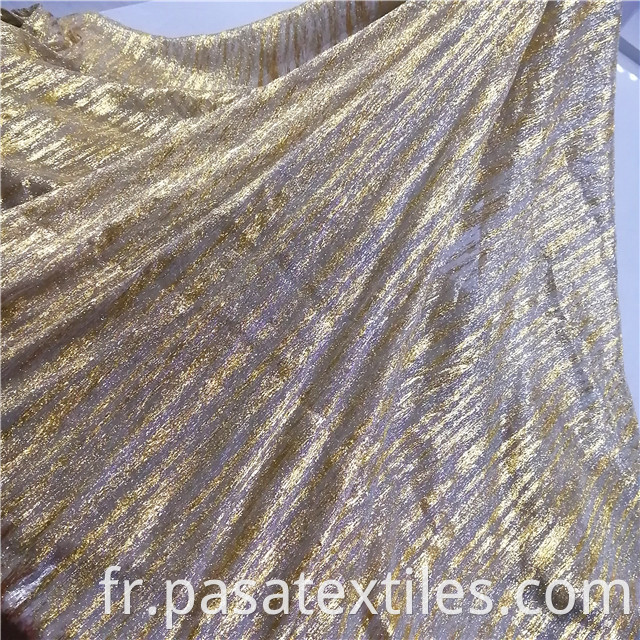 2021 new arrival poly metal gold tulle fabric